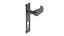 Cardea Curved Black Iron Handle