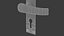 Cardea Curved Black Iron Handle