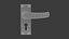 Cardea Curved Black Iron Handle