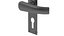 Cardea Curved Black Iron Handle