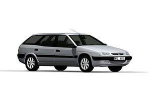 3D french car citroen xantia