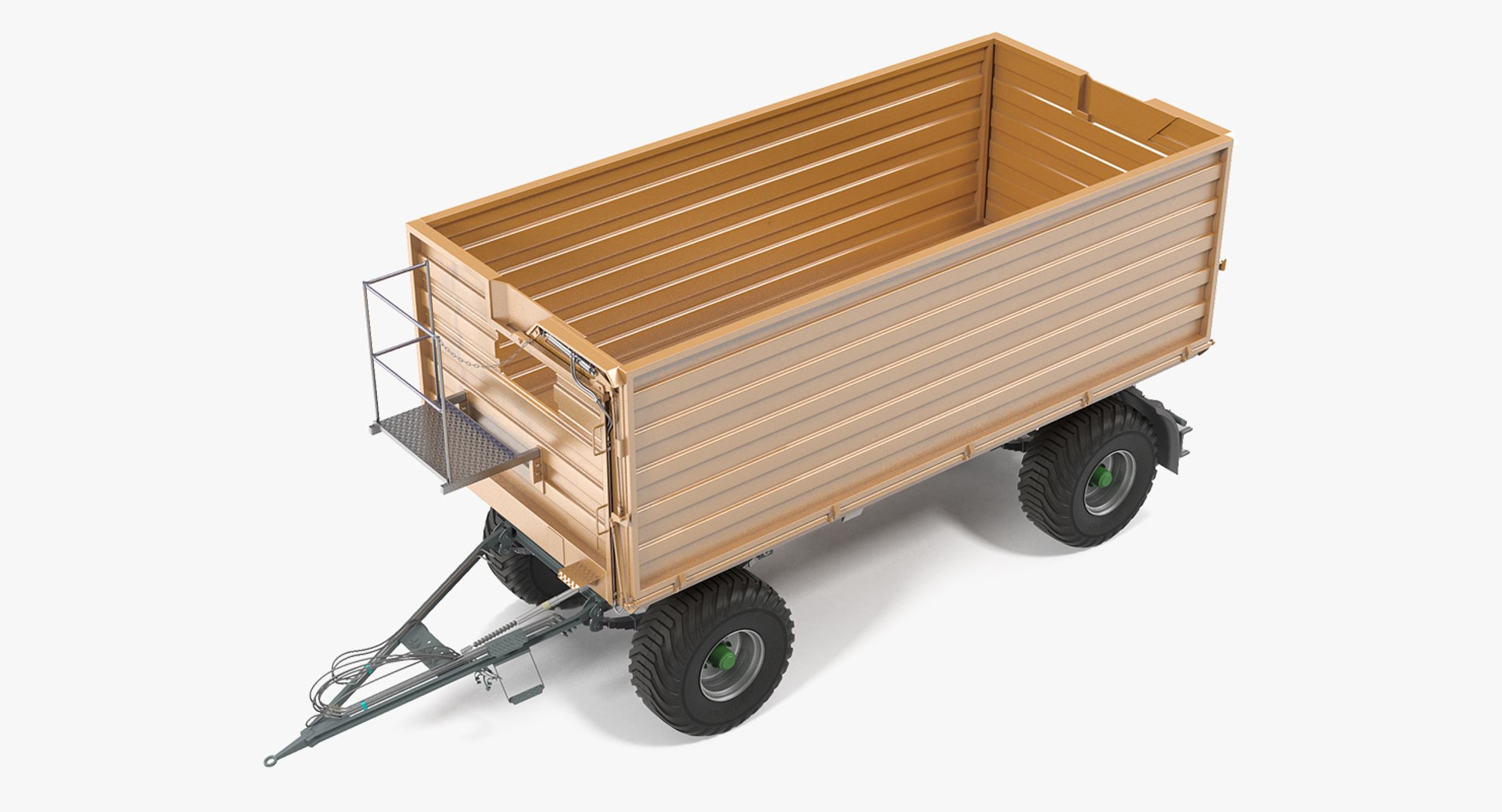 Dump Trailer Clean Generic 3D model preview