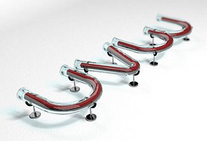 UVW Glass Tube Font - Letras de cristal