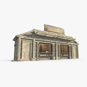 Retro Architecture Shop 3D model