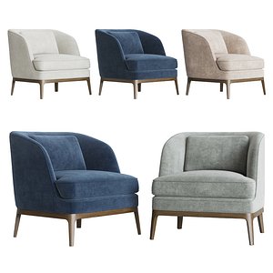 3D seychelles wood trim chair