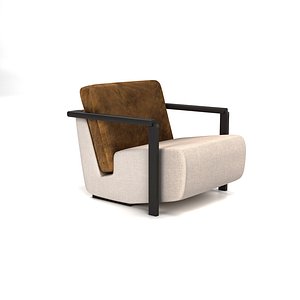 leather armchair 3D