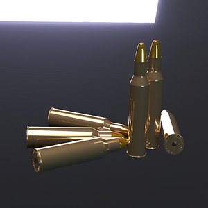 3D 56x50mm Ammo model