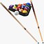 Billiards Balls And Cue Sticks