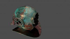 3D Old Diver hELMET model