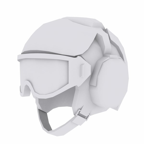 modèle 3D de Casque et masque tactique Airsoft noirs - TurboSquid