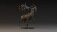 animal deer sculpture antlers art sculptures
