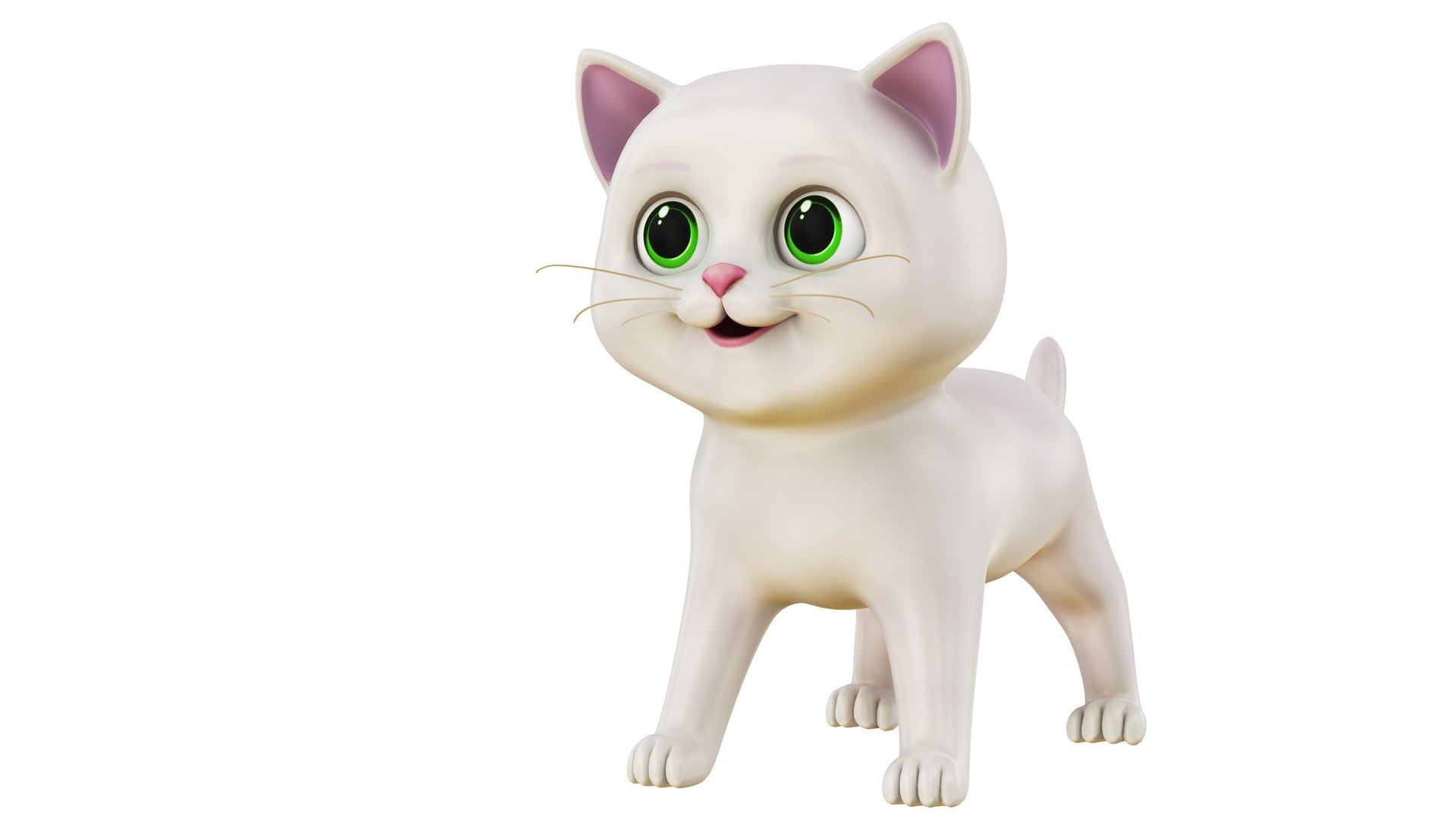 3D Cartoon Cat White https://p.turbosquid.com/ts-thumb/rQ/ZTUoxE/7H/cartoonwhitecat4/jpg/1728245141/1920x1080/fit_q87/2733919a66e73528289db93677a186a82330fa90/cartoonwhitecat4.jpg