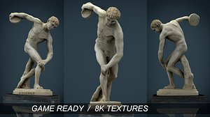 discobolus myron 3d model