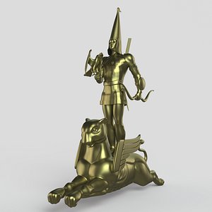 3D model golden man