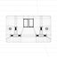 UK Aluminum Plug AC Outlet Dual and Single