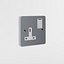 UK Aluminum Plug AC Outlet Dual and Single