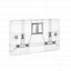 UK Aluminum Plug AC Outlet Dual and Single