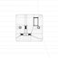 UK Aluminum Plug AC Outlet Dual and Single