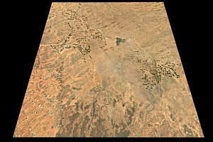 NEOM city n28 e36 topography Saudi Arabia 3D model