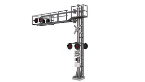 3D Railway Signal Overhead model