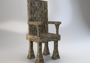 throne chair 3D model