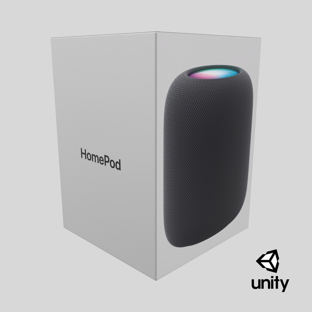 Apple HomePod Smart Speaker Packaging 3D https://p.turbosquid.com/ts-thumb/rQ/lJV60W/wl/stemcell_unity_render/png/1717508934/1920x1080/fit_q87/dbf138df394e13e7bebb50e6ab6d63897cfe5ce0/stemcell_unity_render.jpg