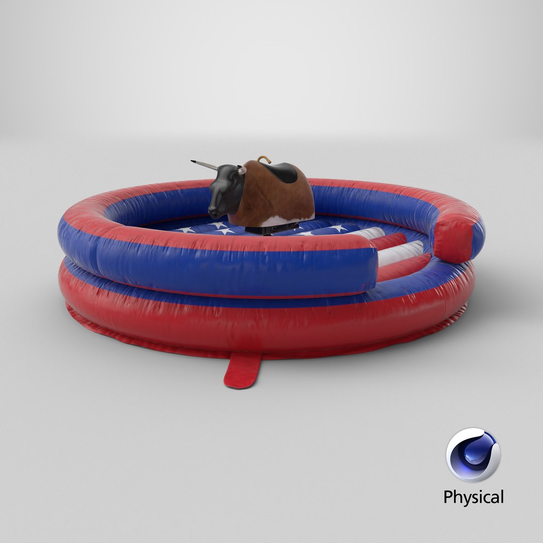3D Mechanical Rodeo Bull on Inflatable Trampoline in US Colors model https://p.turbosquid.com/ts-thumb/rQ/mIGOqu/GE/stemcell_cinema_4d_physical_render/png/1754492876/1920x1080/fit_q87/9de7542704115361785094b674e010a159e6a9e2/stemcell_cinema_4d_physical_render.jpg