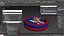Mechanical Rodeo Bull on Inflatable Trampoline in US Colors