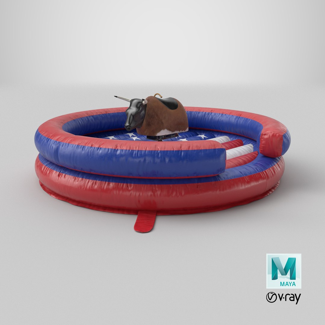 3D Mechanical Rodeo Bull on Inflatable Trampoline in US Colors model https://p.turbosquid.com/ts-thumb/rQ/mIGOqu/fv/stemcell_maya_vray_render/png/1754492873/1920x1080/fit_q87/d64000a16a35b68e7969dce1f8c2ce86acf99c48/stemcell_maya_vray_render.jpg