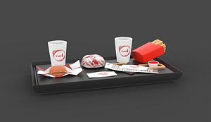Fast Food Serving Tray