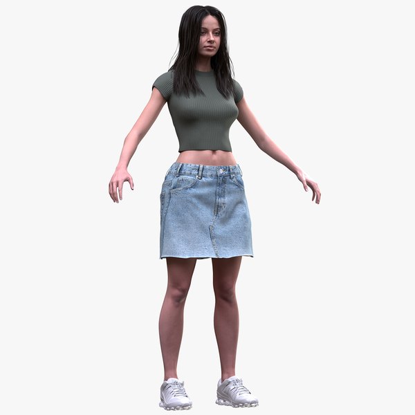 3D Woman - Summer Outfit model