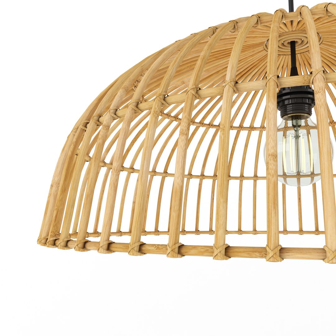 3D Rattan Lamp - TurboSquid 1604856