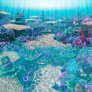 海底珊瑚礁鱼浅滩3D模型- TurboSquid 1345106 海底珊瑚礁鱼浅滩3D模型- TurboSquid 1345106