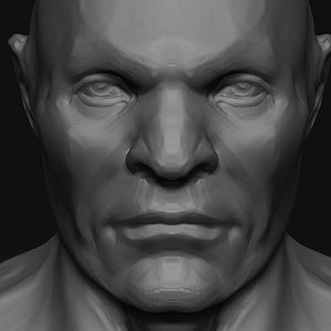 male head zbrush 3ds