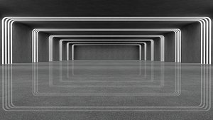 Large Modern Warehouse 3D model