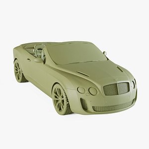 3D Bentley Continental Supersports Convertible 2011