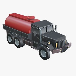 Military Truck Cistern 3D model