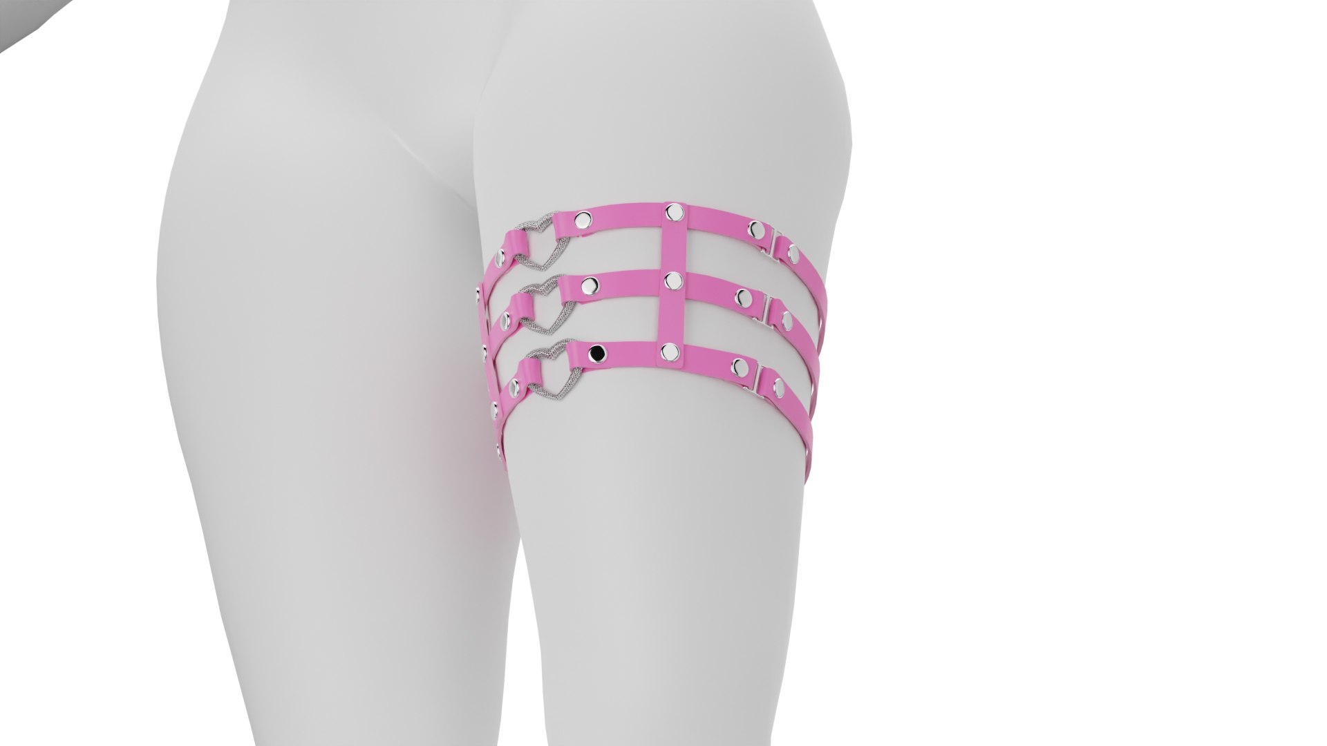Leather Leg Garter 3 3D Model - TurboSquid 2261238
