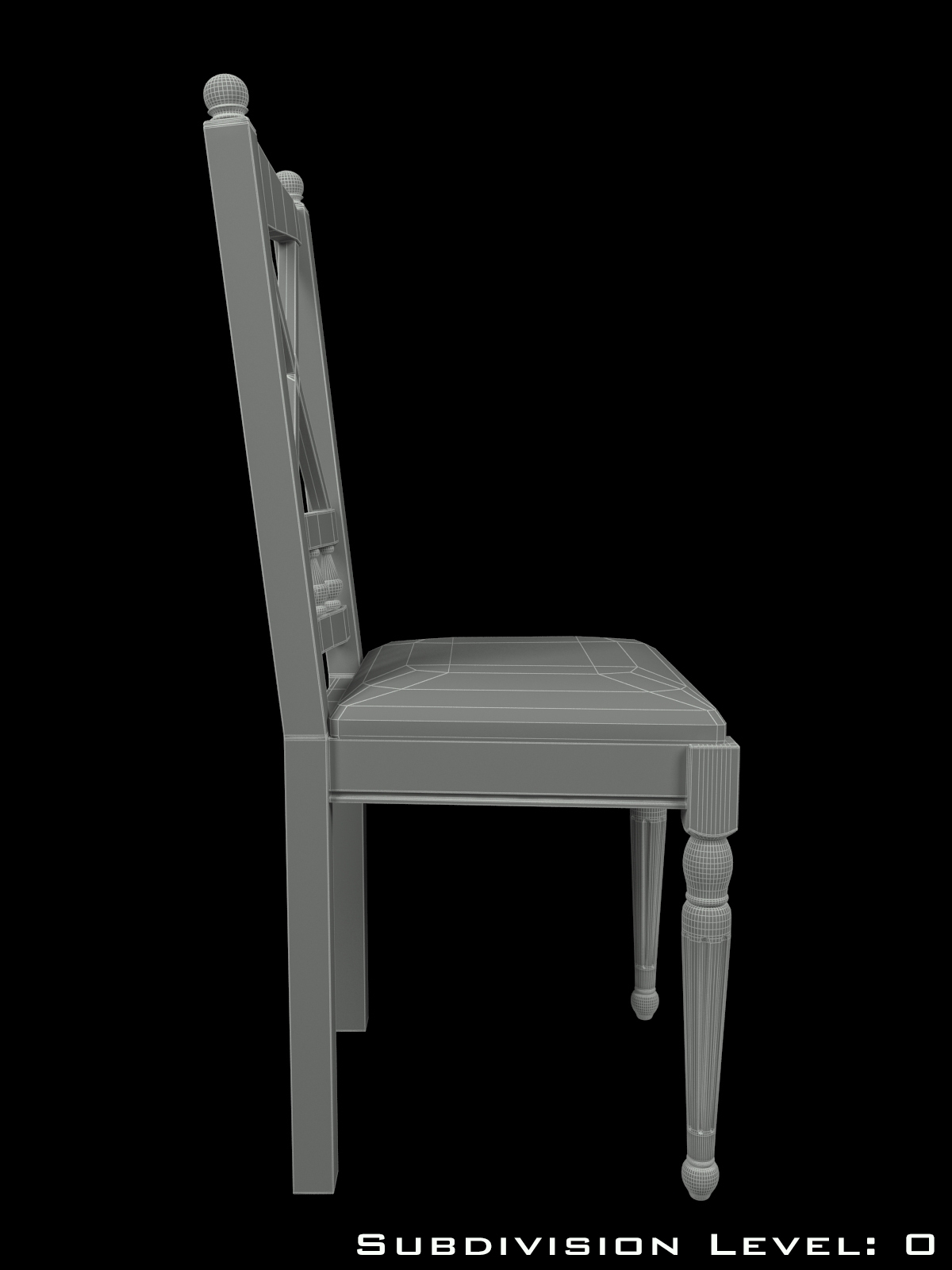 3d model kitchen chair