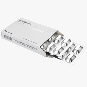 3D Packaged Medicine model