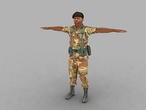 3d model of real soldier
