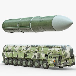 Dongfeng DF-41 Mobile Intercontinental Ballistic Missile With Vehicle PBR