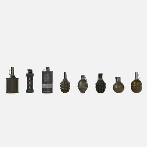 3D Grenade collection model