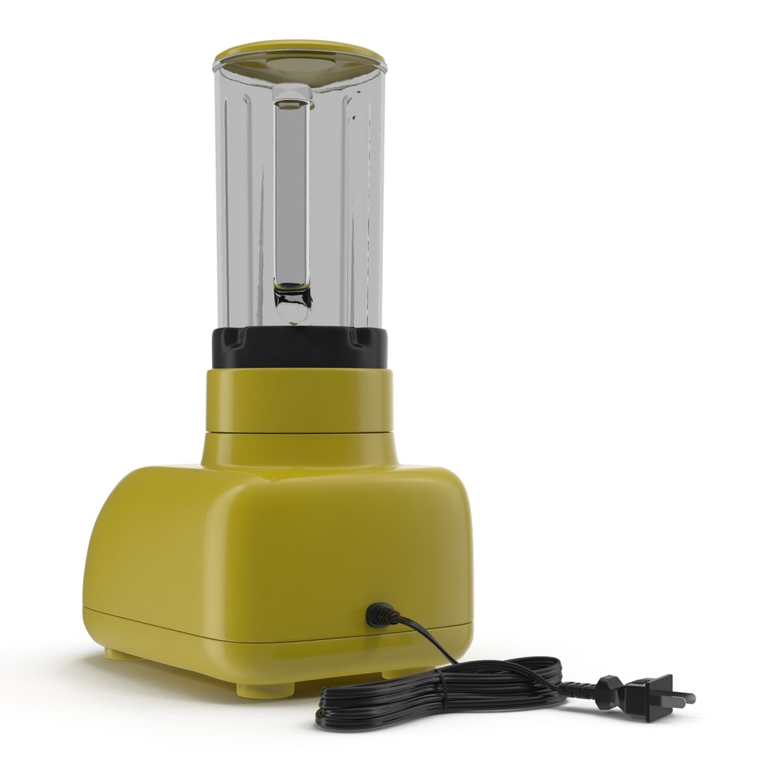3d Blender Yellow Modeled Model