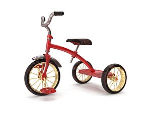Realistic Old Tricycle