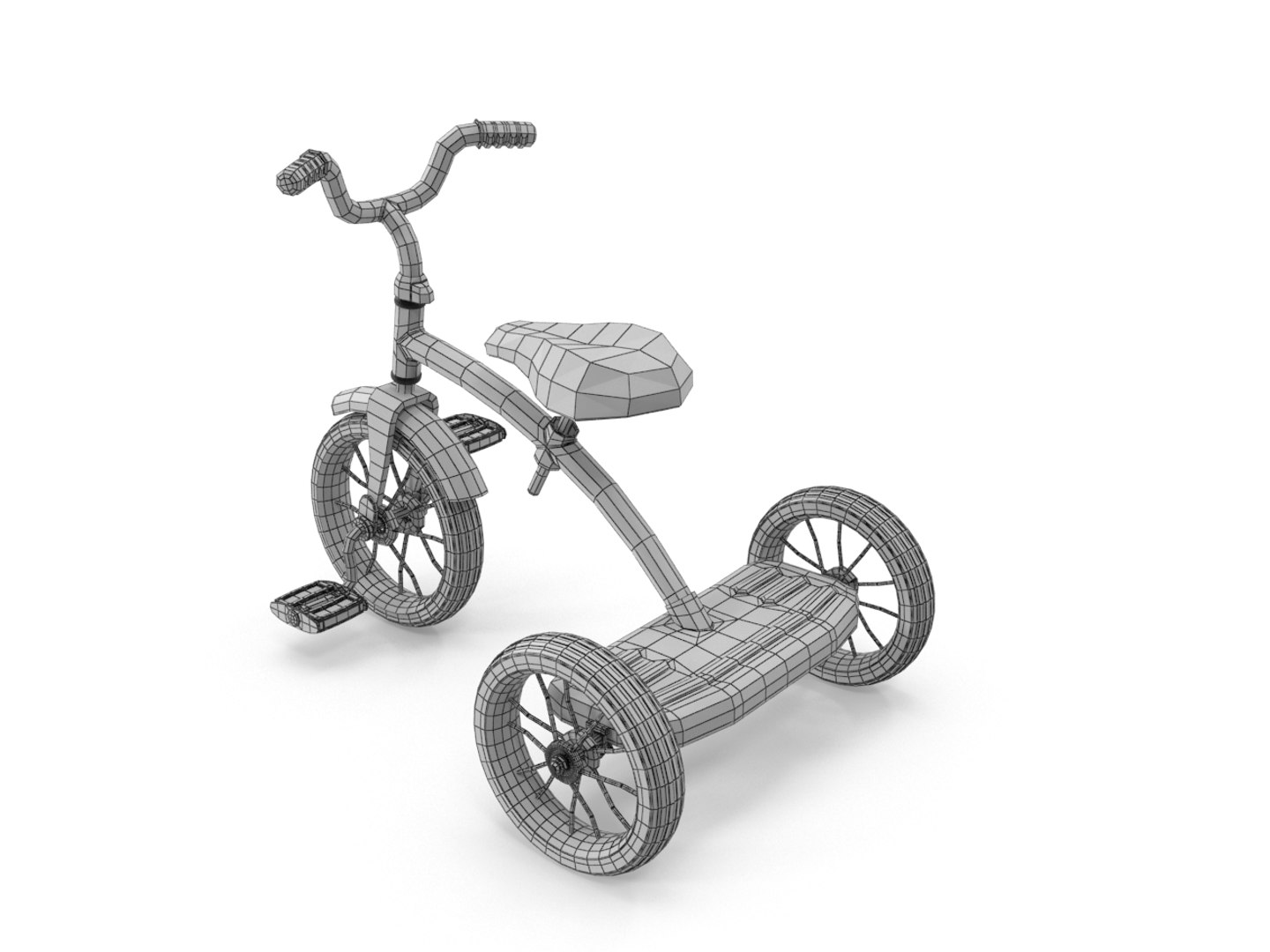 3D Model Realistic Old Tricycle TurboSquid 1226471
