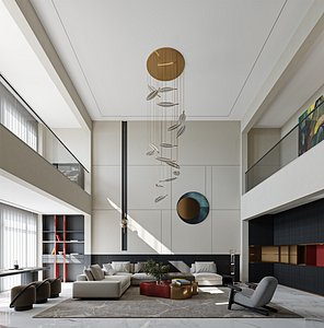 3D Modern living room model