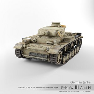 German tank PzKpfw III Ausf H '6'