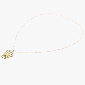 Necklace With Crown Pendant
