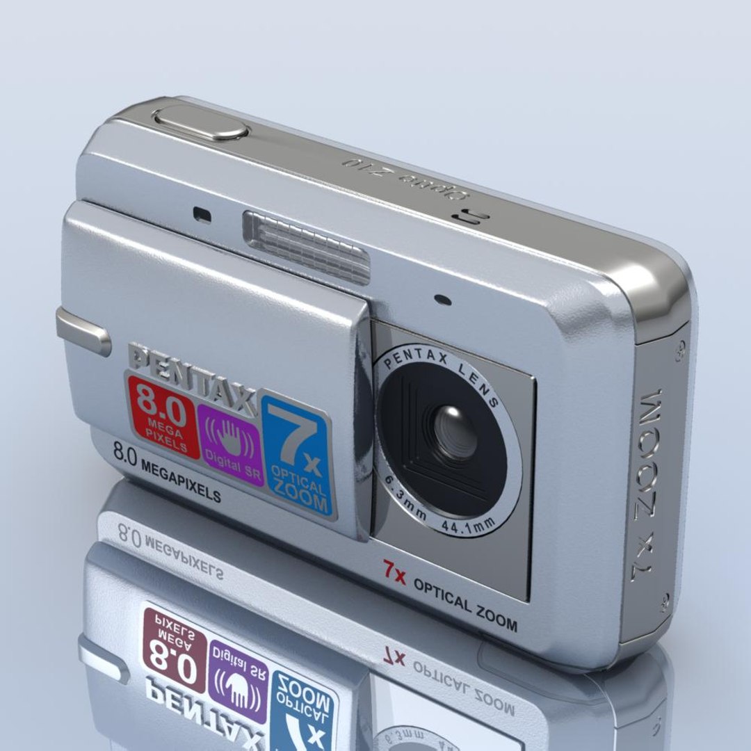 3d Model Pentax Optio Z10 Photocamera